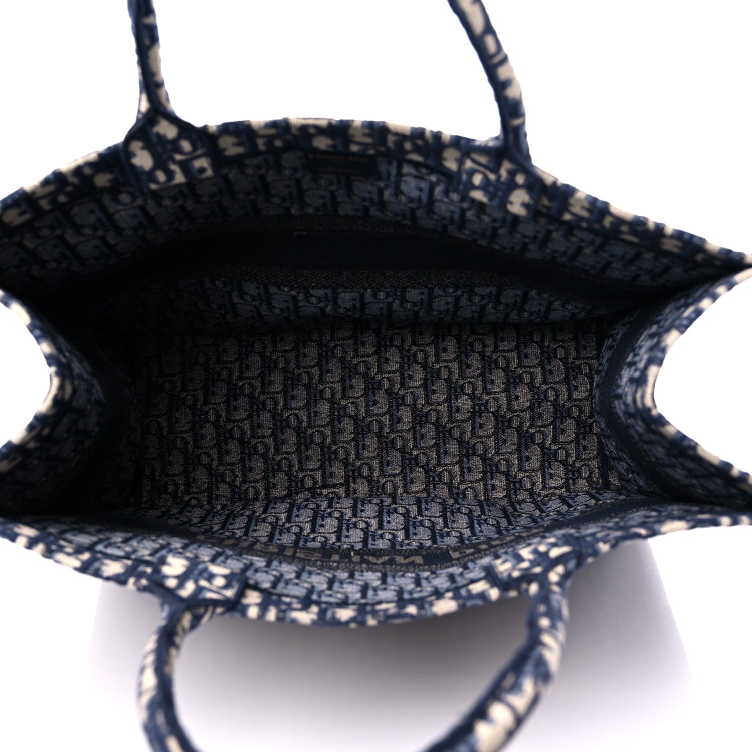 Christian Dior Oblique Large Book Tote Blue Multicolor 5 of 11