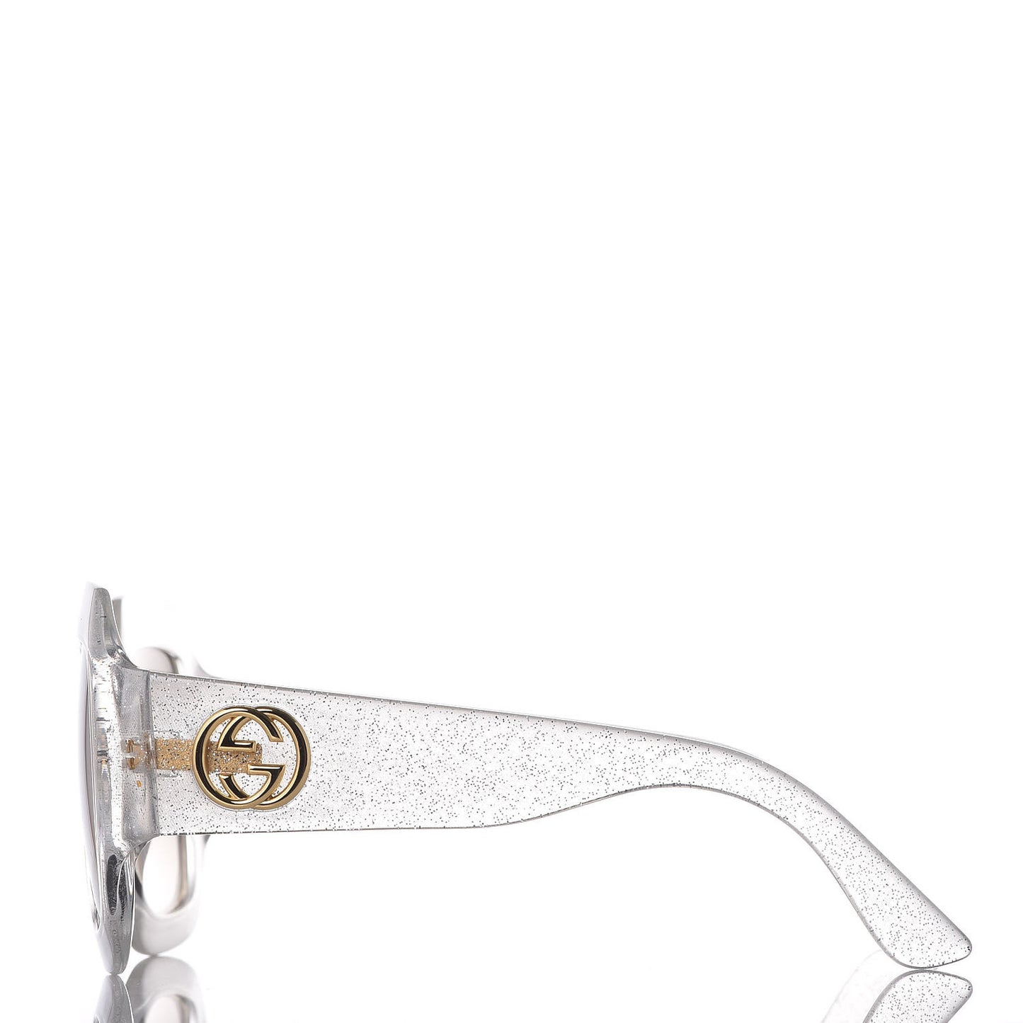 Glitter Acetate Square Frame Sunglasses GG 0053/S Silver