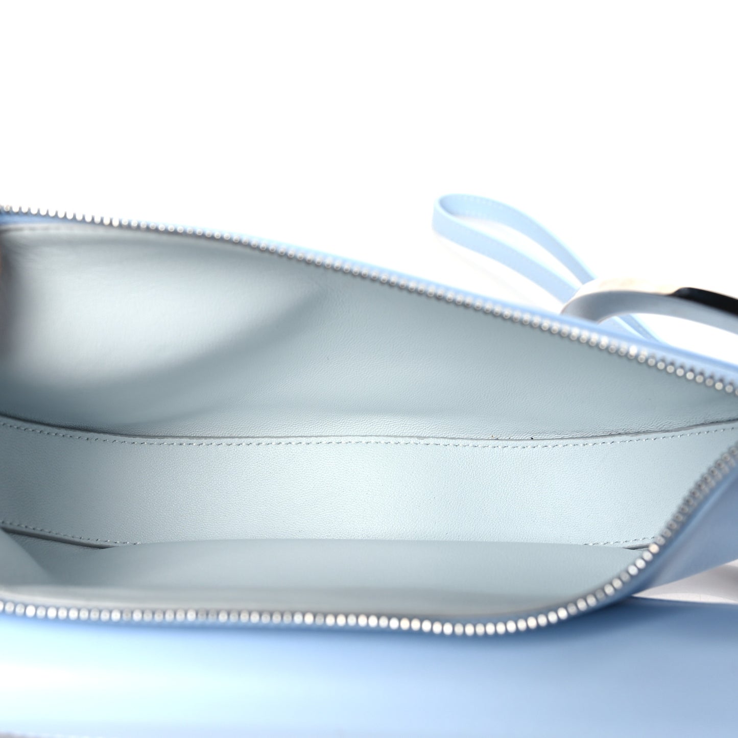 Smooth Calfskin Mini Double Olympia Pale Blue
