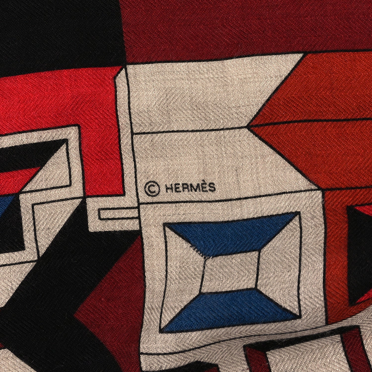 Hermes Cashmere Silk Le Fil D'Ariane Shawl 140 3 of 4