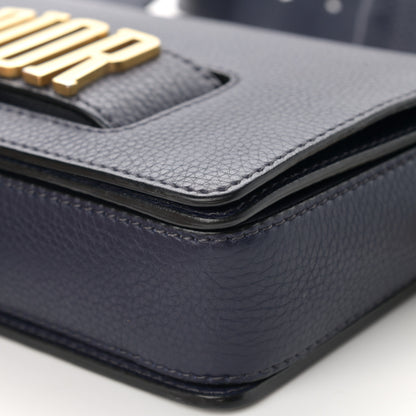 Christian Dior Grained Calfskin Dio(r)evolution Flap Bag Navy Blue 10 of 18