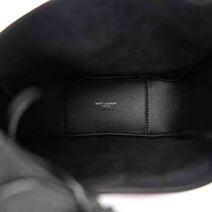 Saint Laurent Calfskin Baby Le 5 A 7 Supple Hobo Black 6 of 12