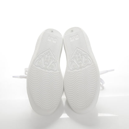 Gucci Calfskin Ayers Bee Embroidered Womens Ace Sneakers 36 White Green 5 of 8