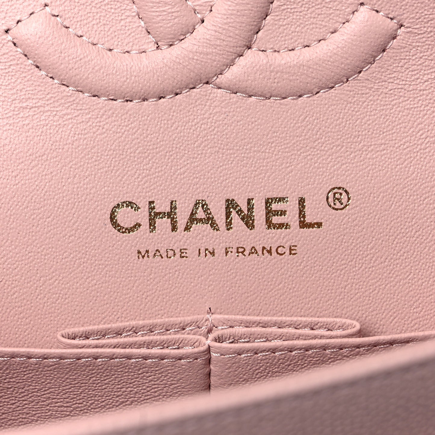 Caviar Quilted Small Double Flap Light Pink