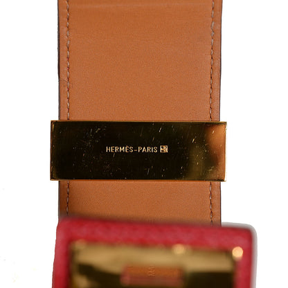 Hermes Epsom Collier De Chien CDC Bracelet S Rouge Casaque 6 of 6