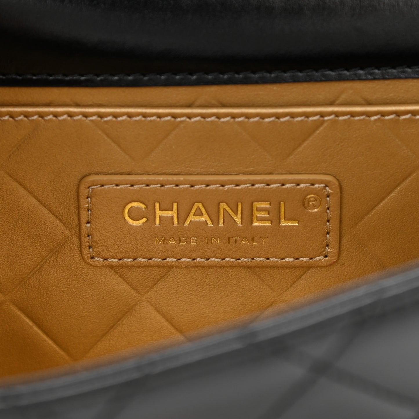 Calfskin Quilted Mini Coco Ring Flap Black