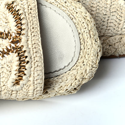 Chanel Cord Braided CC Mules 39 Light Beige 6 of 6
