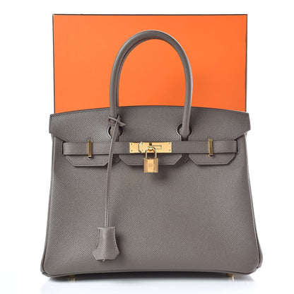 Hermes Epsom Birkin 30 Etain 34 of 34