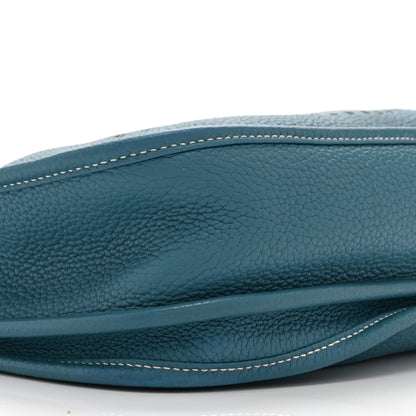 Hermes Taurillon Clemence Evelyne III PM Blue Jean 9 of 11