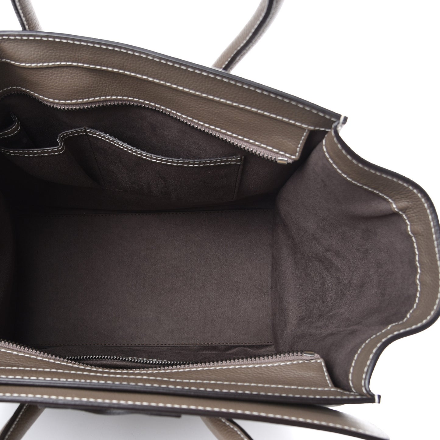 Drummed Calfskin Mini Luggage Souris