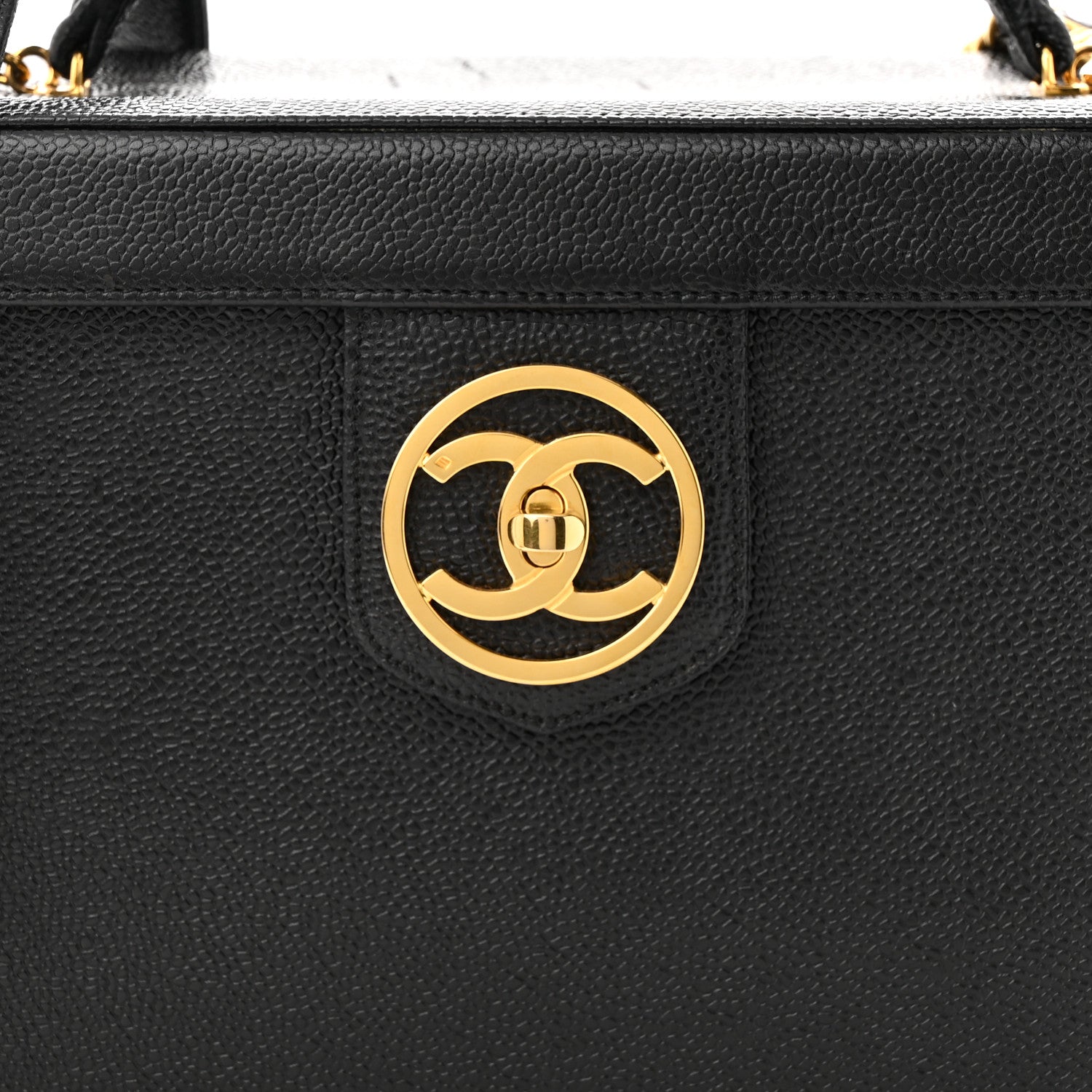 Chanel Caviar Vanity Train Case Black 9 of 14