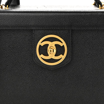 Chanel Caviar Vanity Train Case Black 9 of 14