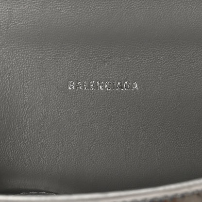 Balenciaga Mirror Calfskin Hourglass Top Handle Bag XS Silver 6 of 10