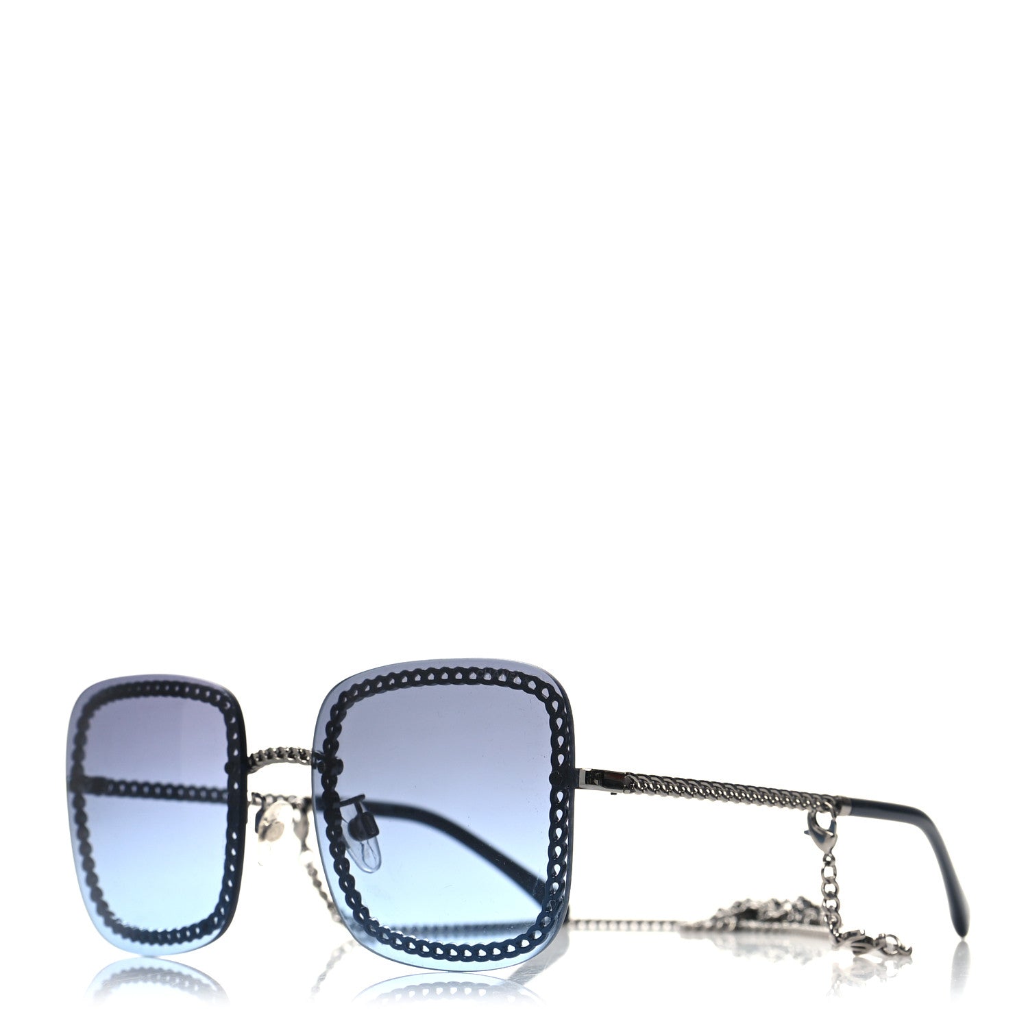 Chanel Chain Square Sunglasses 4244 Blue 1 of 8