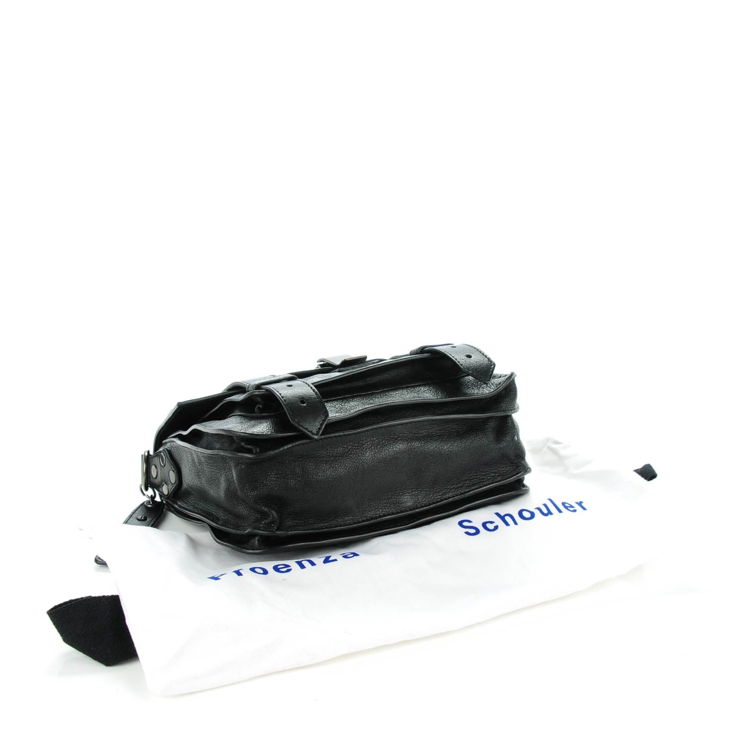Proenza Schouler Lambskin PS1 Pouch Messenger Black 4 of 8