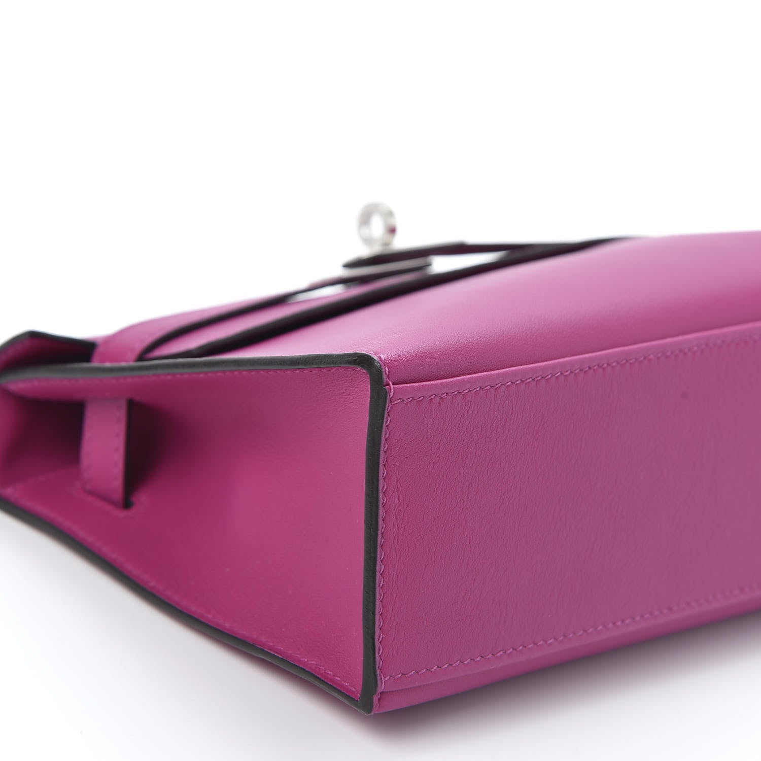 Hermes Swift Kelly Pochette Clutch Rose Pourpre 5 of 10