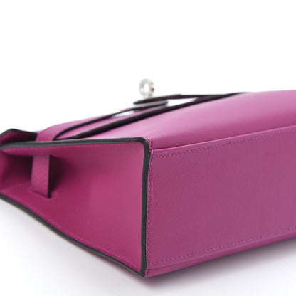 Hermes Swift Kelly Pochette Clutch Rose Pourpre 5 of 10