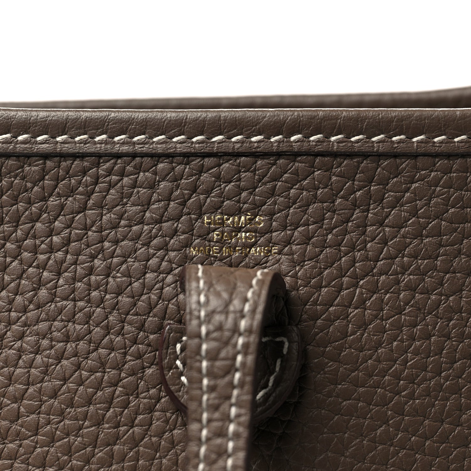 Hermes Taurillon Clemence Amazone Evelyne TPM Etoupe Bleu Indigo 6 of 10