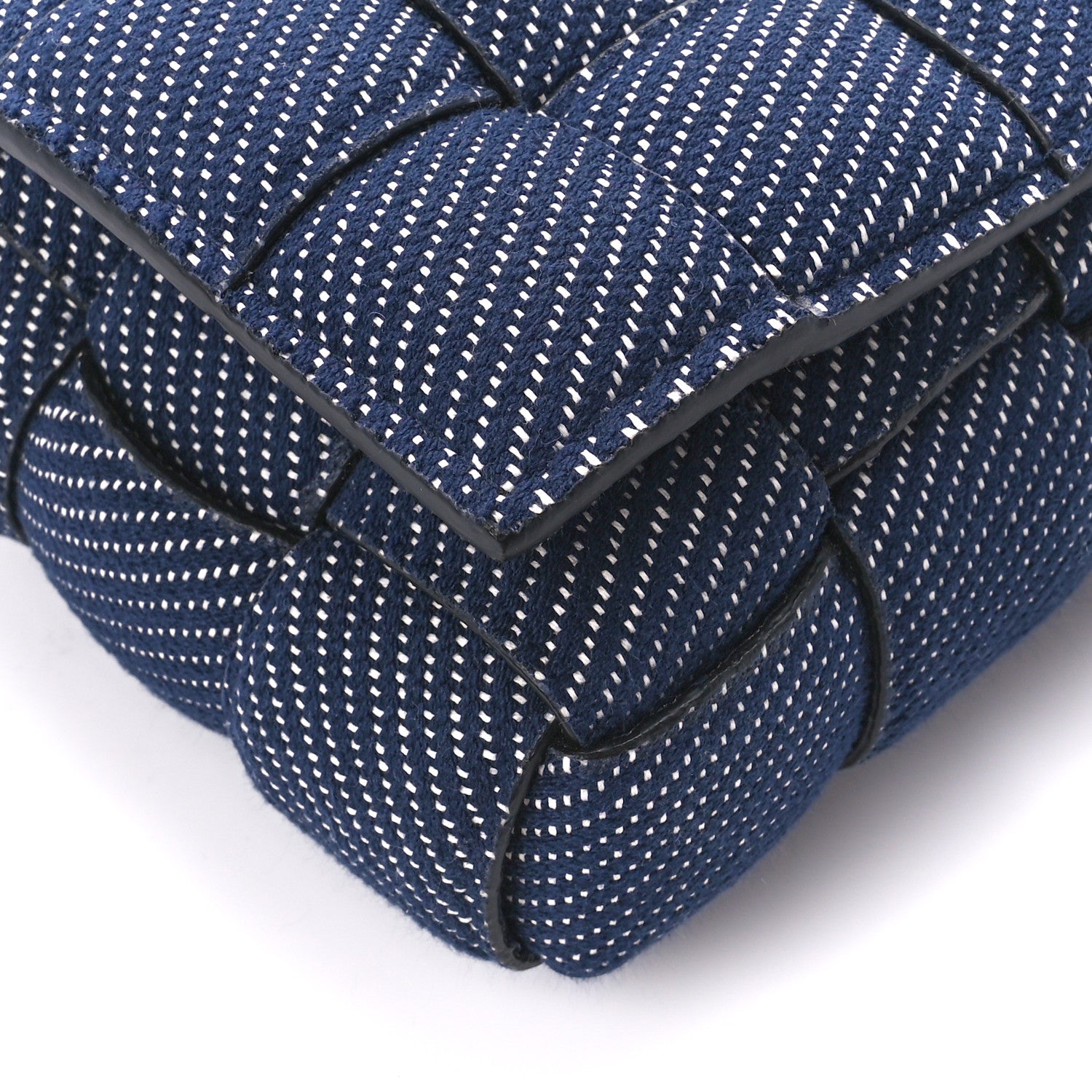 Bottega Veneta Denim Maxi Intrecciato Padded Cassette High Frequency Crossbody Bag Indigo 9 of 10
