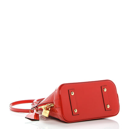 Louis Vuitton Vernis Alma BB Cherry 4 of 8