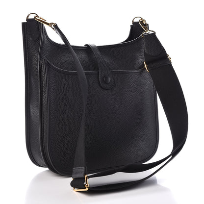 Hermes Taurillon Clemence Evelyne III PM Black 3 of 10
