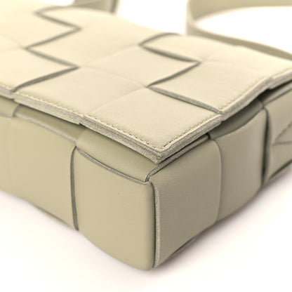 Bottega Veneta Lambskin Maxi Intrecciato Cassette Crossbody Bag Travertine 9 of 9
