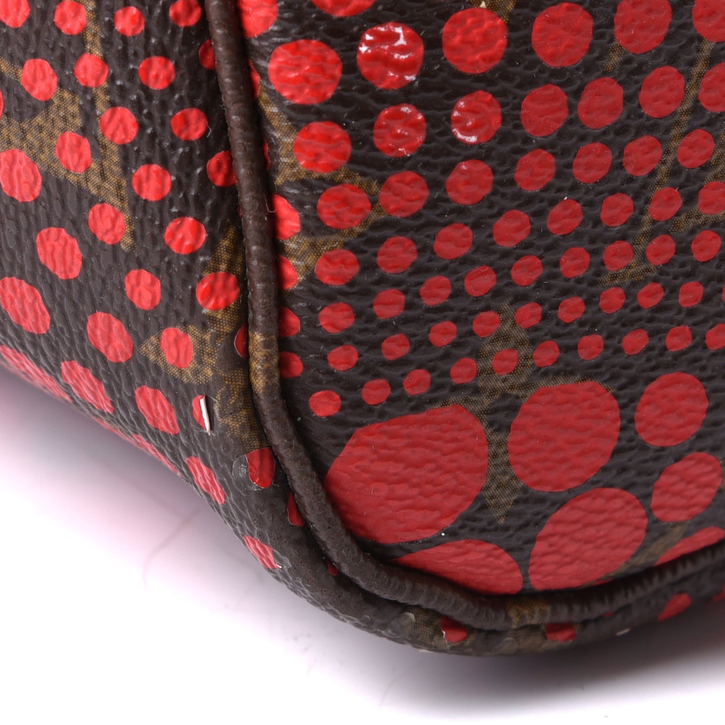 Monogram Kusama Waves Neverfull MM Red