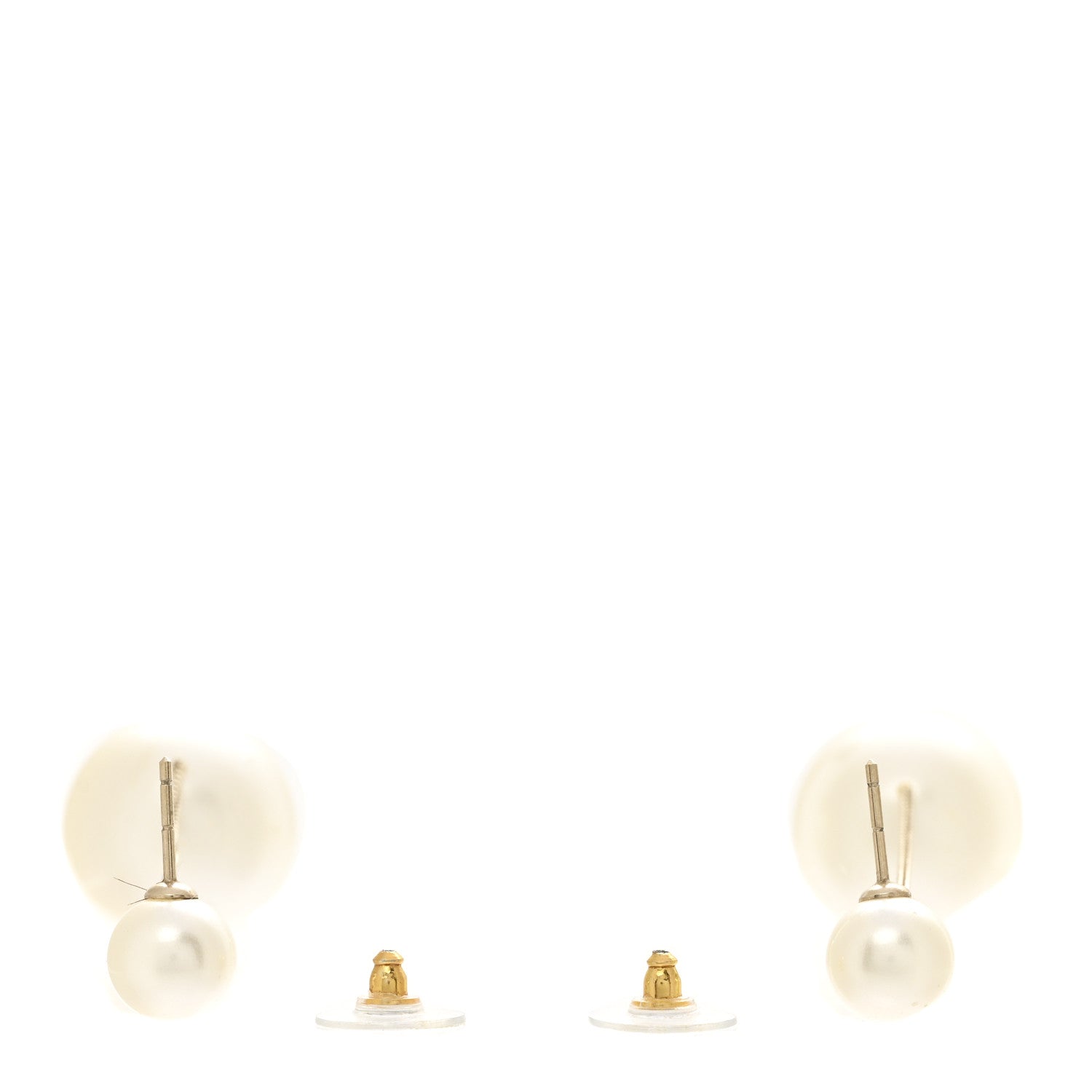 Chanel Pearl CC Drop Earrings Gold 3 of 4