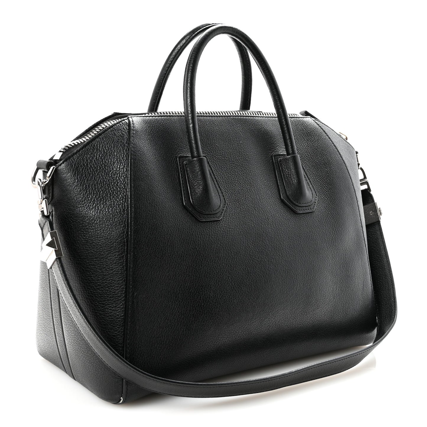 Sugar Goatskin Medium Antigona Black