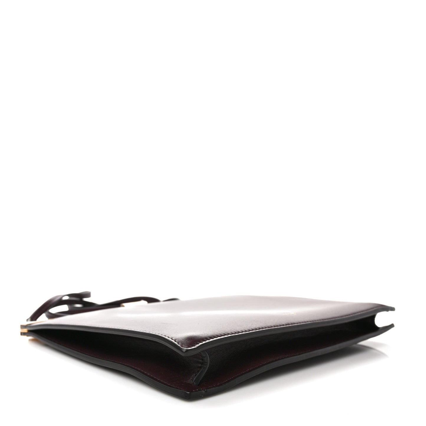 Smooth Calfskin Mini Clasp Bag Bordeaux