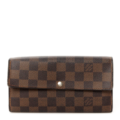 Louis Vuitton Damier Ebene Sarah Wallet 1 of 8