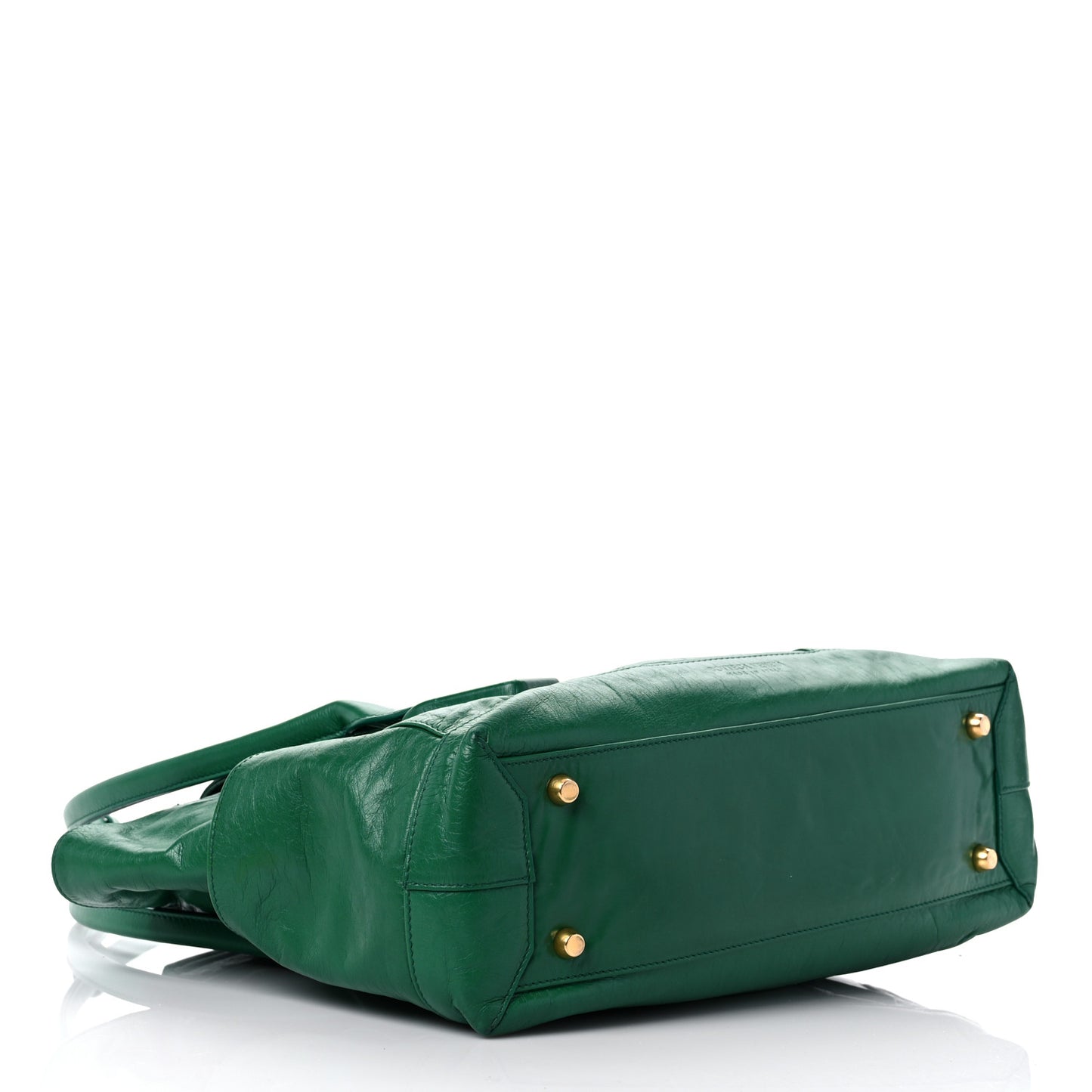 Paper Calfskin Maxi Intrecciato Medium Arco Slouch Racing Green
