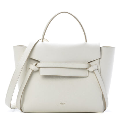 Celine Grained Calfskin Micro Belt Bag White 1 of 12