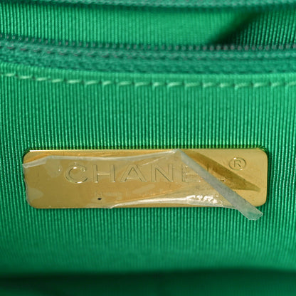 Chanel Lambskin Quilted Large Chanel 19 Flap Green 6 of 9