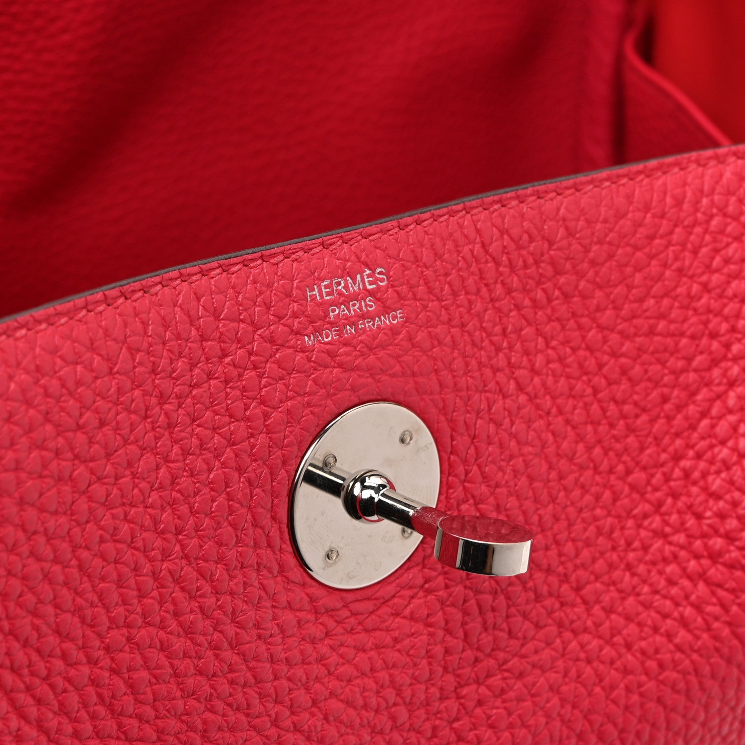Hermes Taurillon Clemence Lindy 26 Rose Extreme 6 of 10