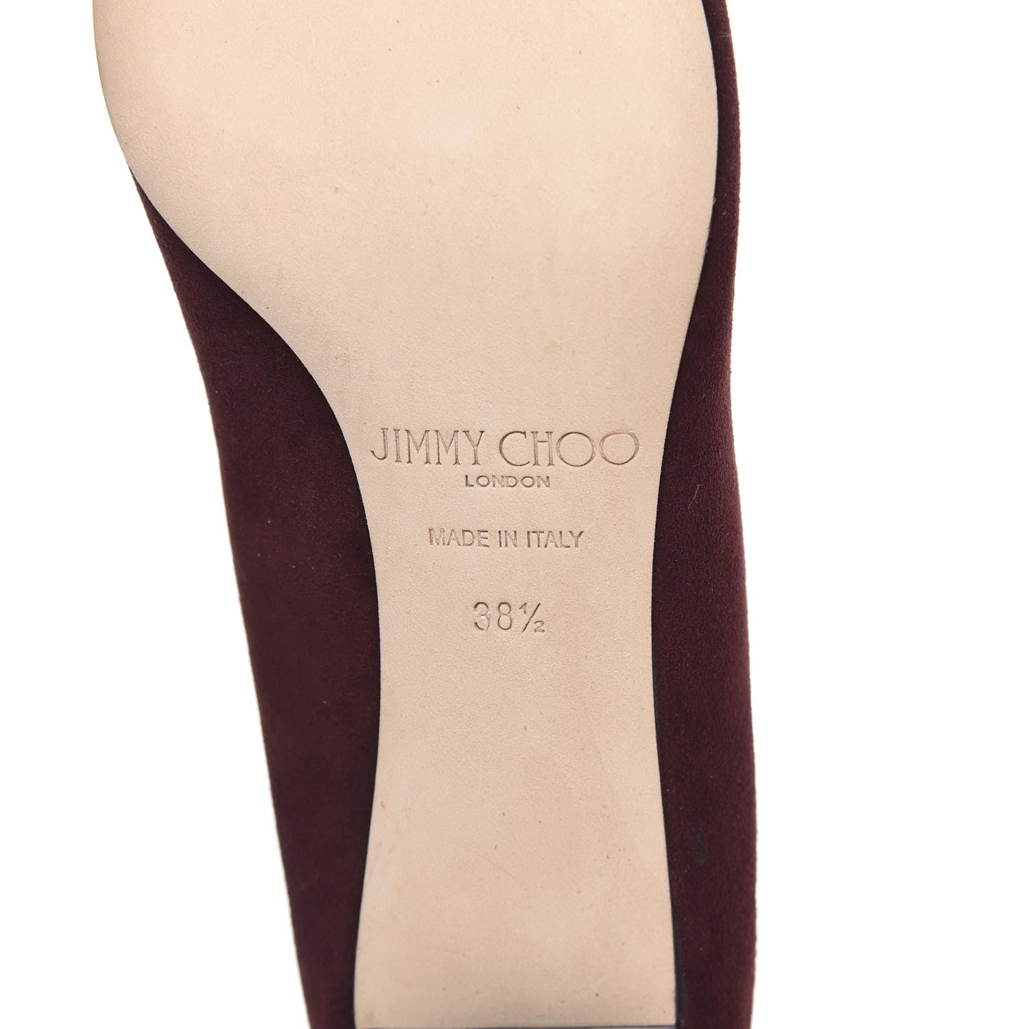 Jimmy Choo Suede Alia 60 Pumps 38.5 Bordeaux 7 of 8
