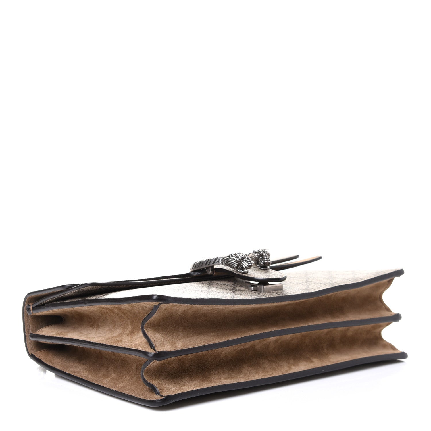 Gucci GG Supreme Monogram Medium Dionysus Shoulder Bag Taupe 3 of 4