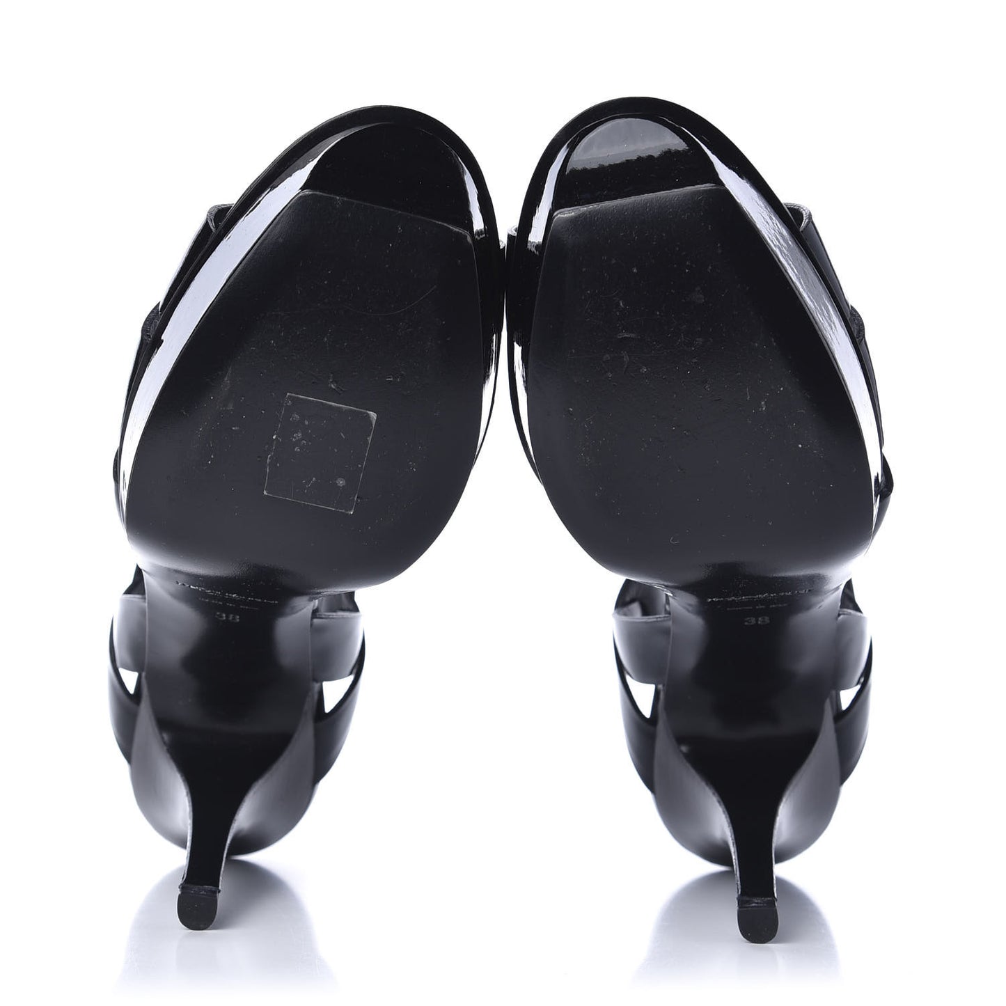 Patent Tribute 75 Platform Sandals 38 Black