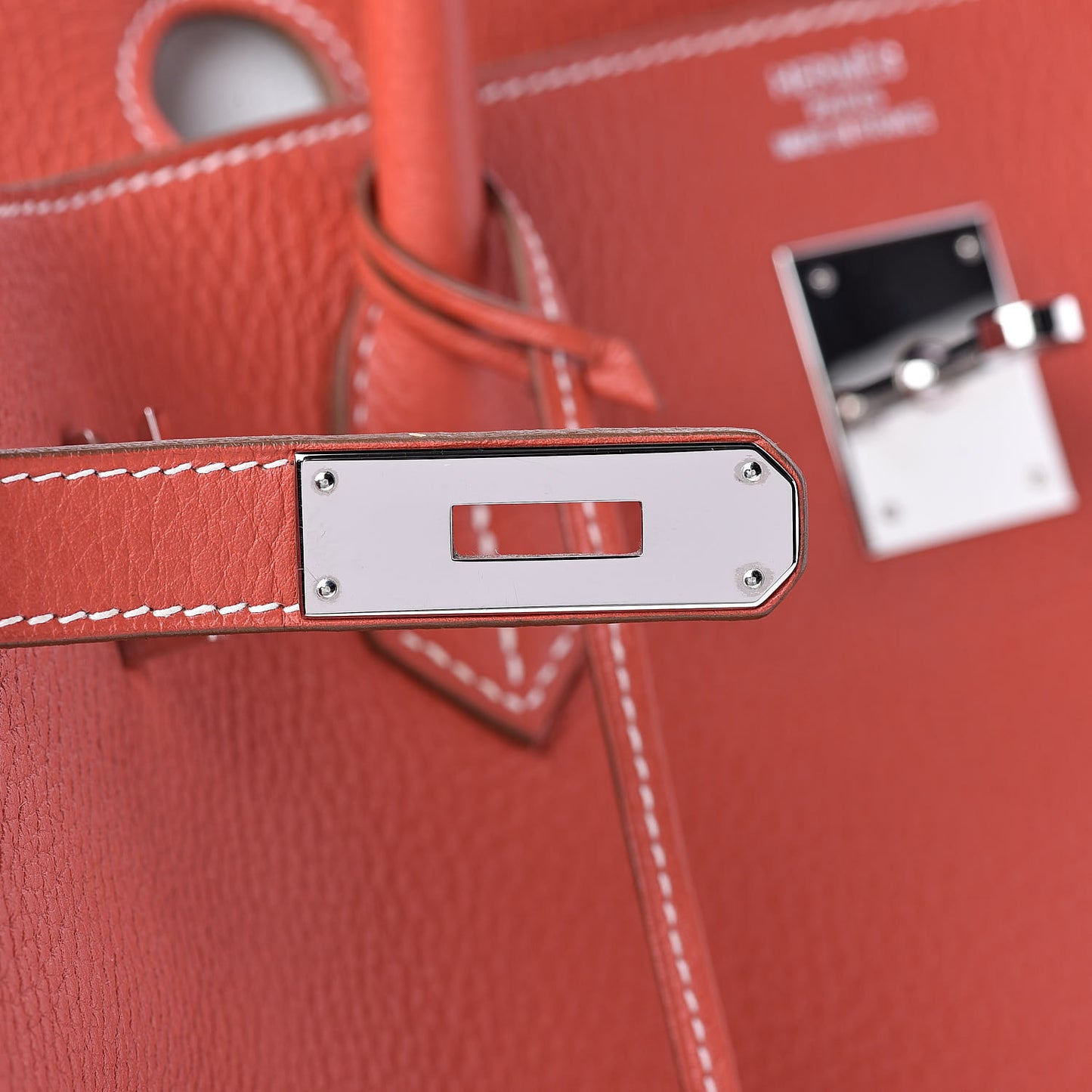 Togo Casaque Birkin 40 Sanguine White