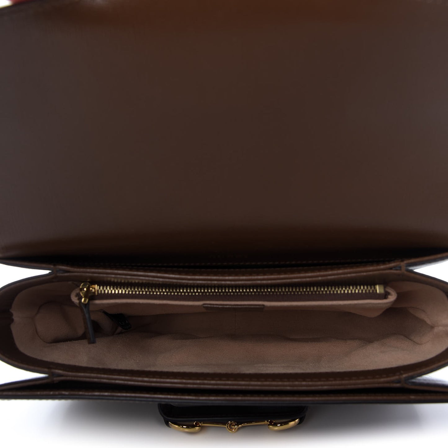 GG Supreme Monogram Horsebit 1955 Shoulder Bag Beige Brown Sugar