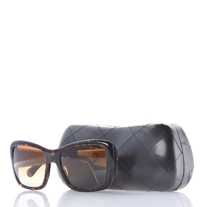 Chanel Crystal Polarized CC Square Sunglasses 5301-B Tortoise Gold 7 of 7