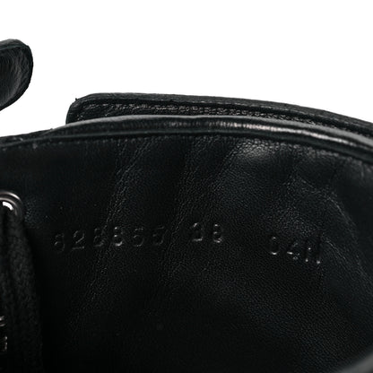 Gucci Nappa Frances GG Matelasse Platform Combat Boots 38 Black 7 of 7