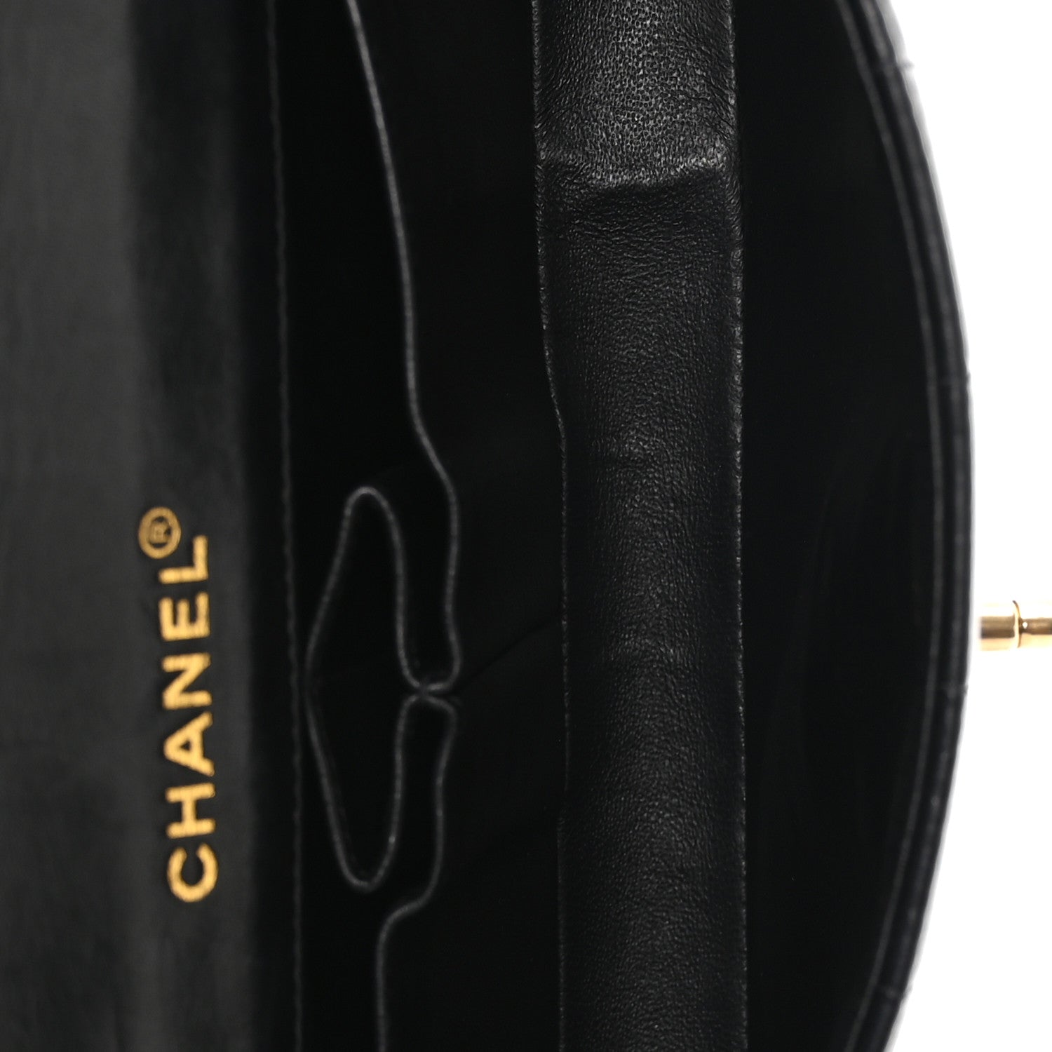 Chanel Lambskin East West Chocolate Bar Flap Black 5 of 11