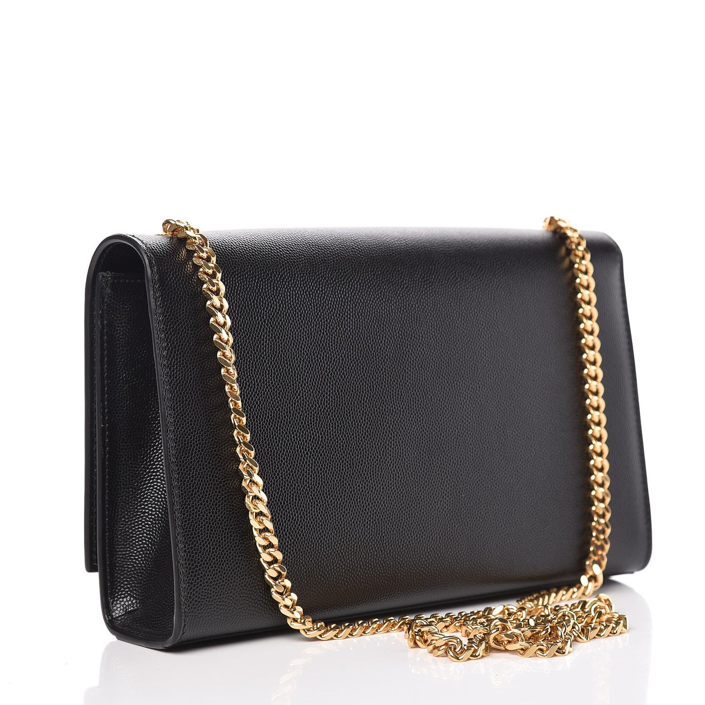 Grain De Poudre Medium Classic Monogram Kate Satchel Black