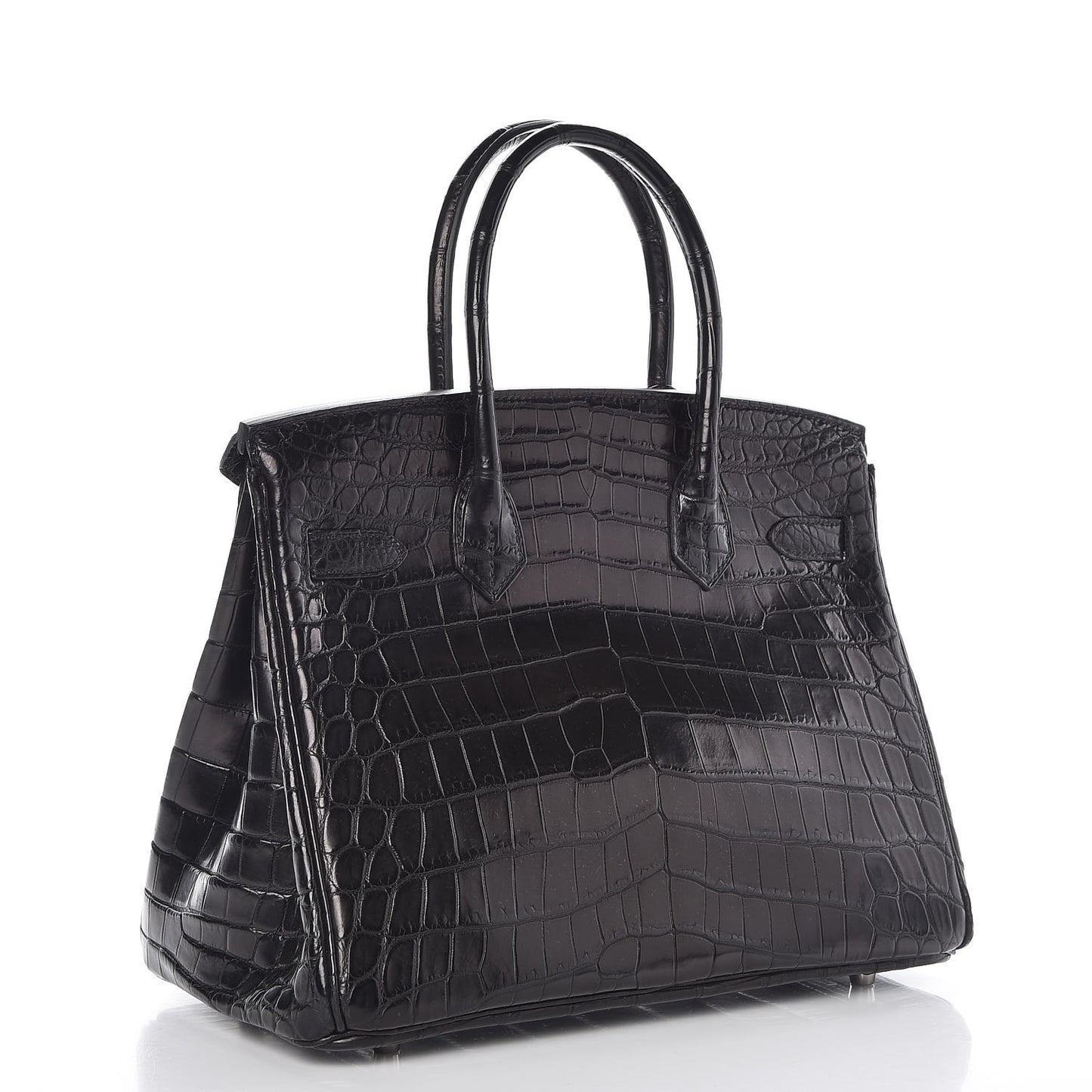 Matte Niloticus Crocodile Birkin 30 Black