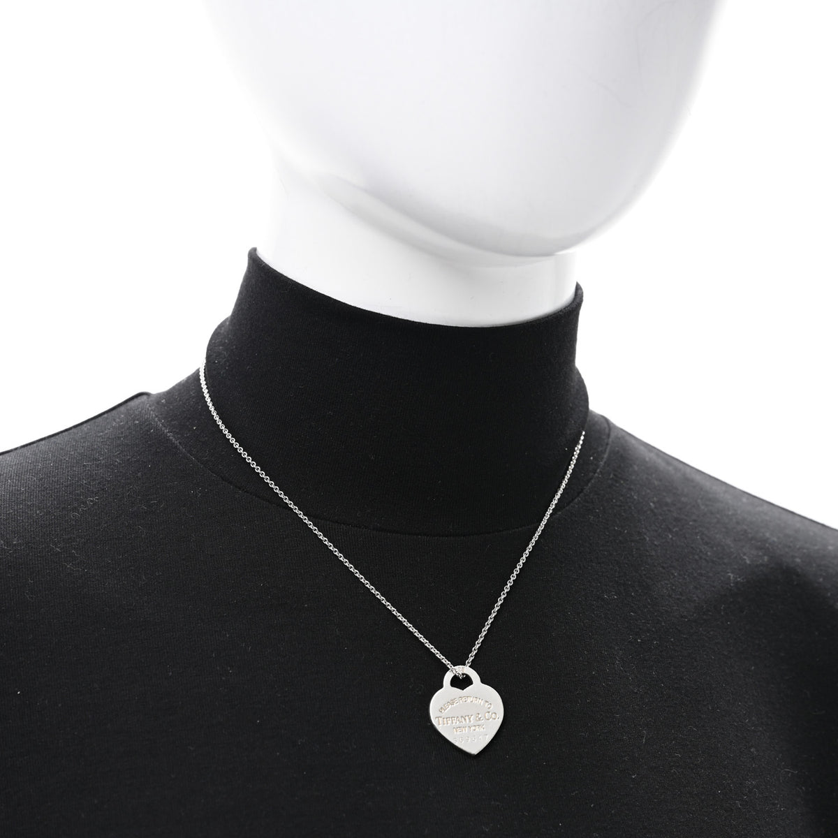 Tiffany Sterling Silver Return To Tiffany Heart Pendant Necklace 2 of 4