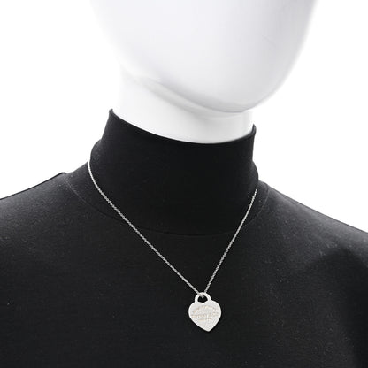 Tiffany Sterling Silver Return To Tiffany Heart Pendant Necklace 2 of 4