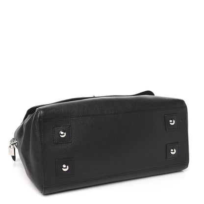 Mulberry Glossy Goatskin Medium Del Rey Satchel Black 3 of 9