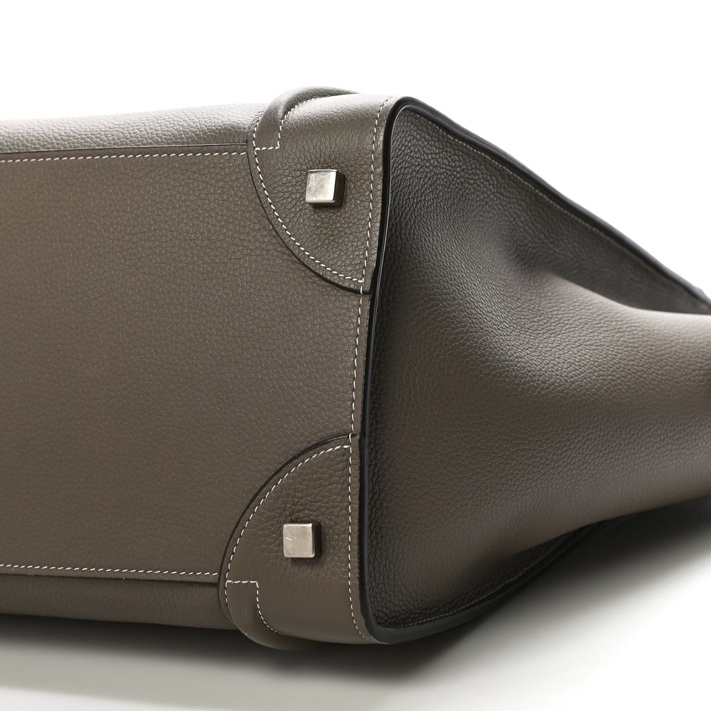 Drummed Calfskin Mini Luggage Souris