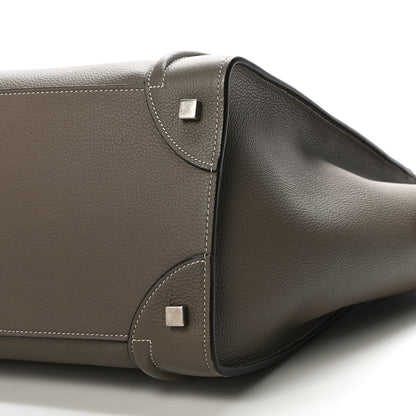 Celine Drummed Calfskin Mini Luggage Souris 9 of 9